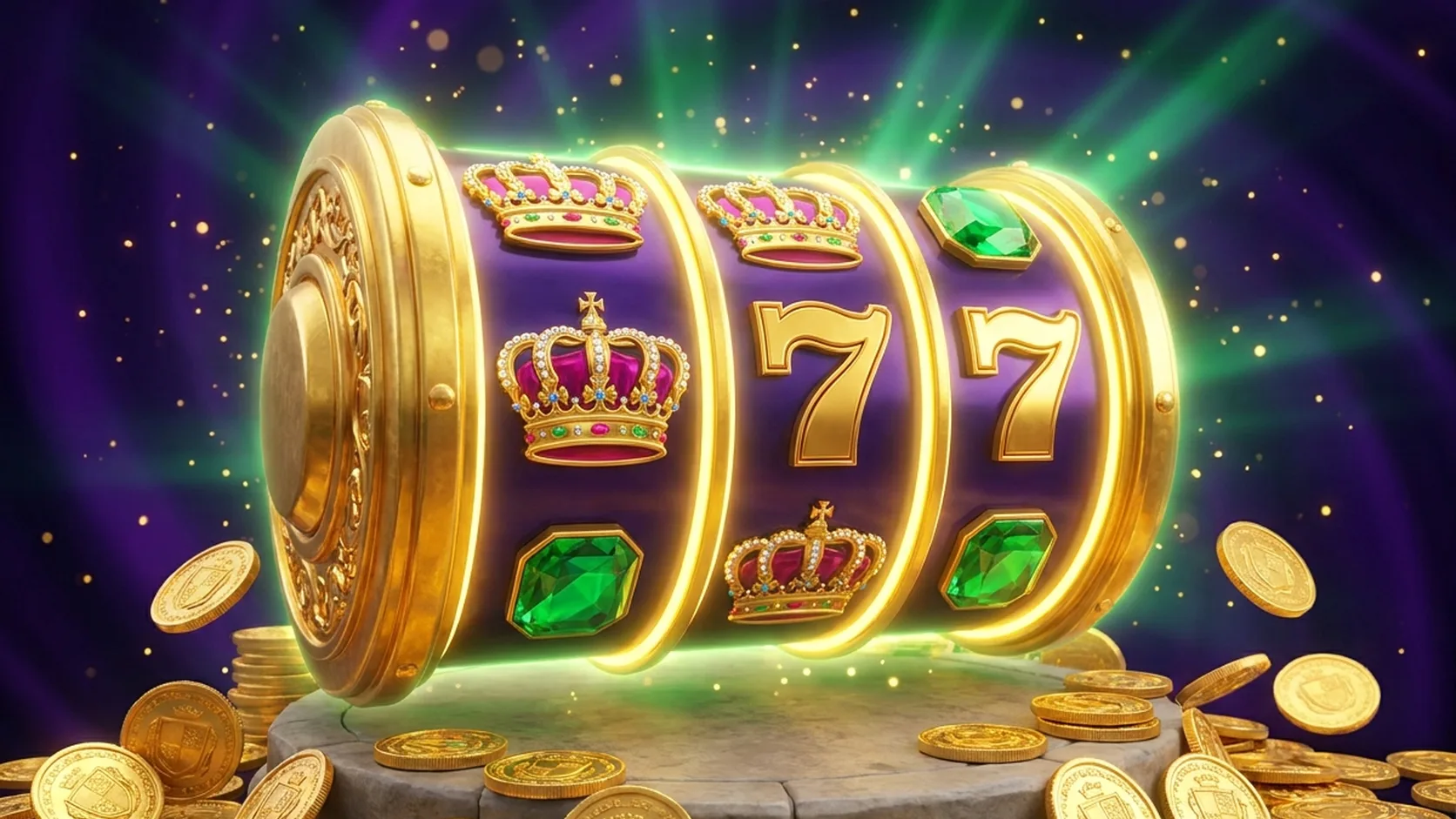 Jackpot Jill 100 free spins: spinning pokie reel with gold, gem and quest-themed symbols